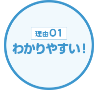 【理由01】わかりやすい！